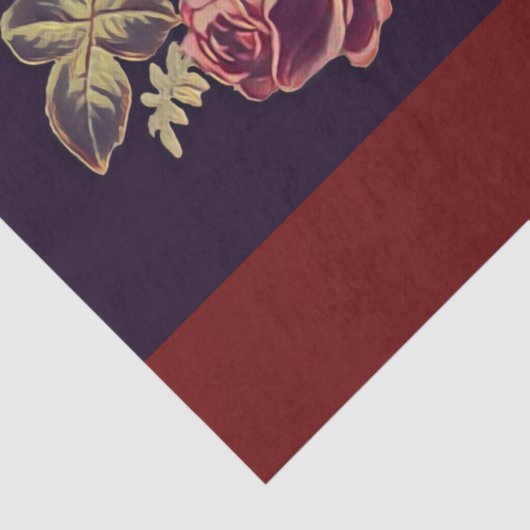 ontkoppeling Bourgogne Rozen Aangepast kunstwerk Tissuepapier (Detail)
