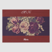 ontkoppeling Bourgogne Rozen Aangepast kunstwerk Tissuepapier (Voorkant)