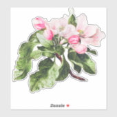 Ontkoppeling en ambachtelijke processen van Floral Sticker (Vel)