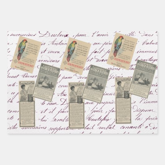  ontkoppeling Ephemera Catalogus Advertentie Inpakpapier Vel (Voorkant)