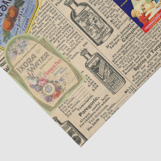  ontkoppeling Ephemera Catalogus Advertentie Tissuepapier (Detail)