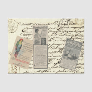  ontkoppeling Ephemera Catalogus Advertentie Tissuepapier