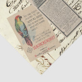 ontkoppeling Ephemera Catalogus Advertentie Tissuepapier (Detail)