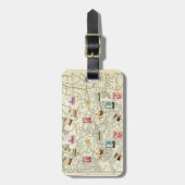  ontkoppeling Ephemera - reisstemkaart Bagagelabel (Voorkant verticaal)