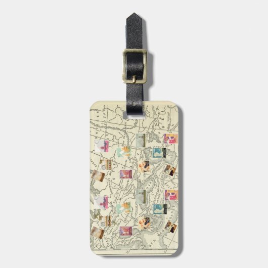  ontkoppeling Ephemera - reisstemkaart Bagagelabel (Voorkant verticaal)