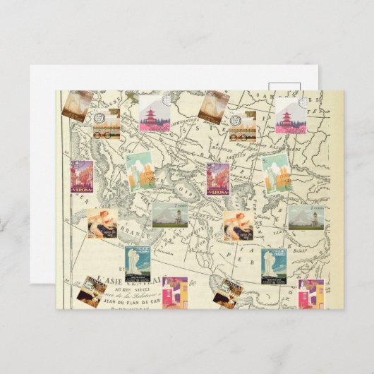 ontkoppeling Ephemera - reisstemkaart Briefkaart (Voorkant / Achterkant)