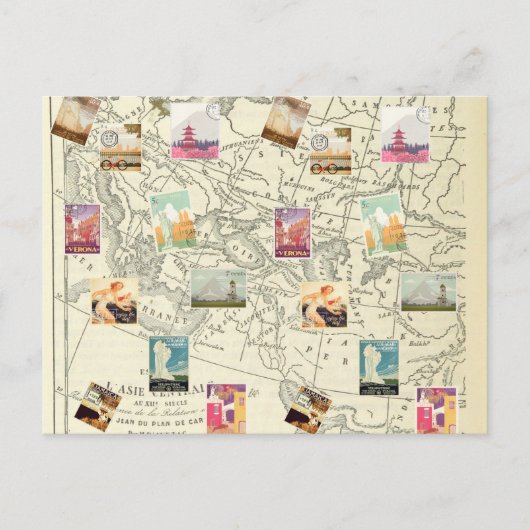 ontkoppeling Ephemera - reisstemkaart Briefkaart (Voorkant)