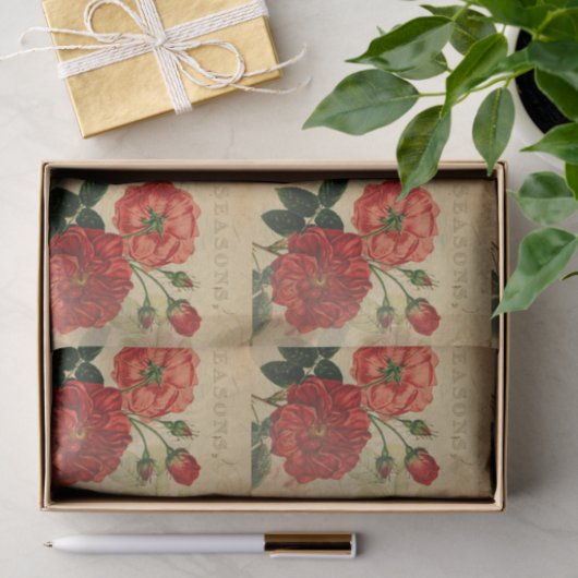  ontkoppeling Ephemera Rozen Jigzaag Puzzle Tissuepapier (Geschenk)