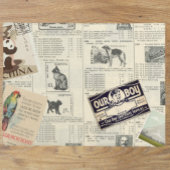 ontkoppeling Ephemera Stamps reizen Tissuepapier