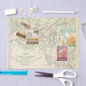 ontkoppeling Ephemera Travel Stampen Tissuepapier (Craft)