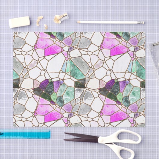 Ontkoppeling Glas in lood effect maken Tissuepapier (Craft)