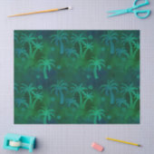 Ontkoppeling groene en blauwe palm tissuepapier (Craft)