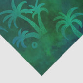 Ontkoppeling groene en blauwe palm tissuepapier (Detail)