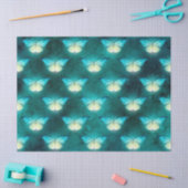 Ontkoppeling groene vlinder tissuepapier (Craft)