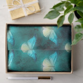 Ontkoppeling groene vlinder tissuepapier (Geschenk)