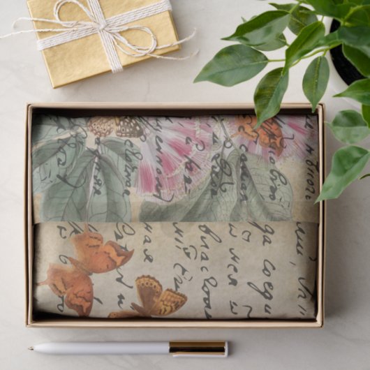 ontkoppeling handschriftenvlinder tissuepapier (Geschenk)