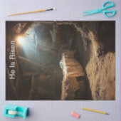 Ontkoppeling Jesus Hij is verrezen Tissuepapier (Craft)