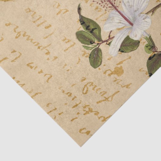  ontkoppeling met Toucan en Tropical Flower Tissuepapier (Detail)