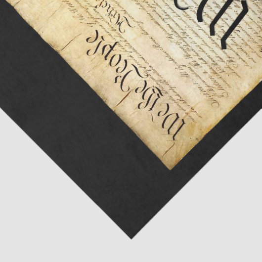 Ontkoppeling preambule Verenigde Staten Tissuepapier (Detail)