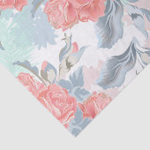 Ontkoppeling Romantic Floral Pattern Tissuepapier (Detail)