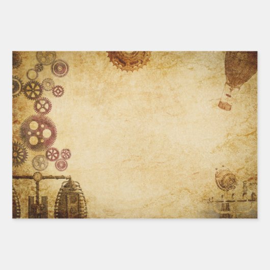  ontkoppeling Steampunk Abstracte kunst Inpakpapier Vel (Voorkant 3)
