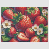 Ontkoppeling van aardbeien tissuepapier (Voorkant)