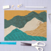 Ontkoppeling van abstract bergachtig papier (Craft)