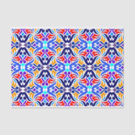 ontkoppeling van abstract patroon met betegeling tissuepapier