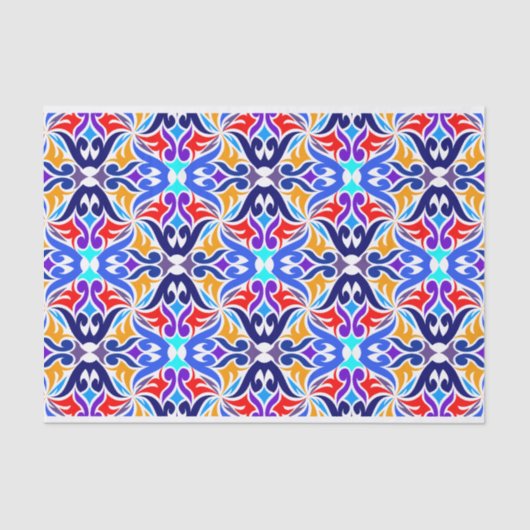 ontkoppeling van abstract patroon met betegeling tissuepapier (Voorkant)