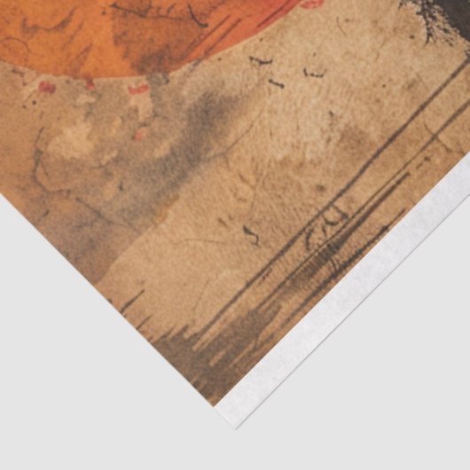 Ontkoppeling van African Sunset Giraffe Tissuepapier (Detail)