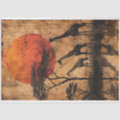 Ontkoppeling van African Sunset Giraffe Tissuepapier (Voorkant)