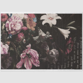  ontkoppeling van Antiek bloemen Tissuepapier