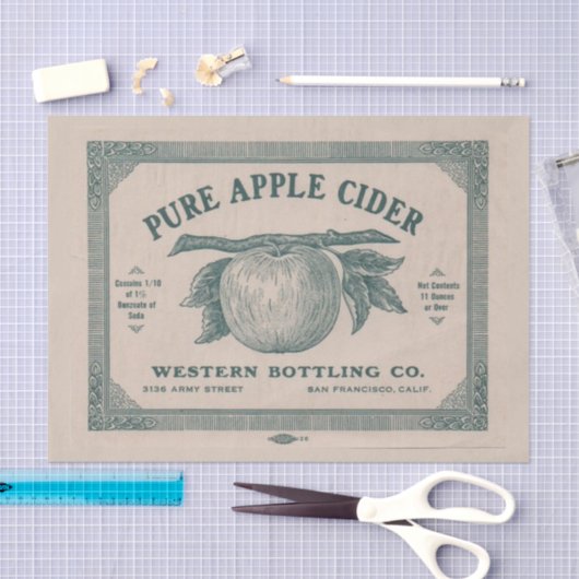 ontkoppeling van appelcider-meubelen tissuepapier (Craft)