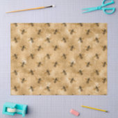 Ontkoppeling van bijen en gouden honingraat tissuepapier (Craft)