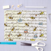 Ontkoppeling van  bijen en thee tissuepapier (Craft)