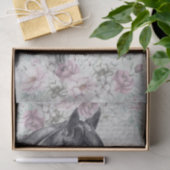 Ontkoppeling van Black Horse Meadow Fantasy Tissuepapier (Geschenk)