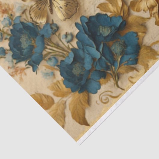  ontkoppeling van blauwe en goudvlinder tissuepapier (Detail)