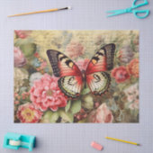 ontkoppeling van bloemen en vlinders tissuepapier (Craft)