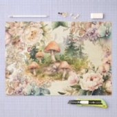 Ontkoppeling van bosflora en fauna met paddenstoel tissuepapier (Craft)