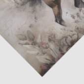 Ontkoppeling van cowboy Westerne Floral Waterverf Tissuepapier (Detail)