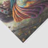 ontkoppeling van de autochtone geest tissuepapier (Detail)