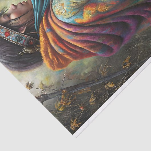 ontkoppeling van de autochtone geest tissuepapier (Detail)