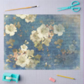  ontkoppeling van de blauwe bloem tissuepapier (Craft)