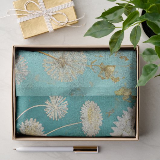  ontkoppeling van de blauwe bloem tissuepapier (Geschenk)