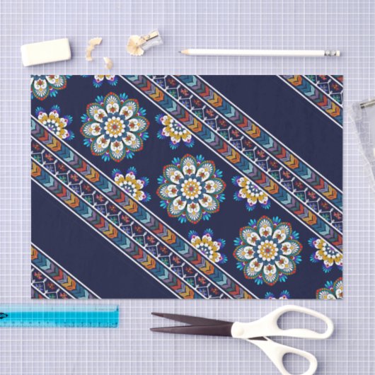 Ontkoppeling van de bohemische onderzeese Chevron Tissuepapier (Craft)