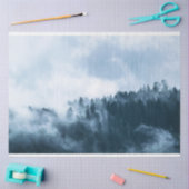 Ontkoppeling van de bossen met de achtergrond tissuepapier (Craft)