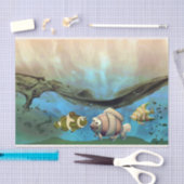 Ontkoppeling van de Cute Fish Onderwater Ocean Tissuepapier (Craft)