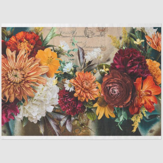  ontkoppeling van de Floral-textielindustrie Tissuepapier (Voorkant)