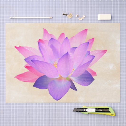 ontkoppeling van de Franse lotusbloem Tissuepapier (Craft)