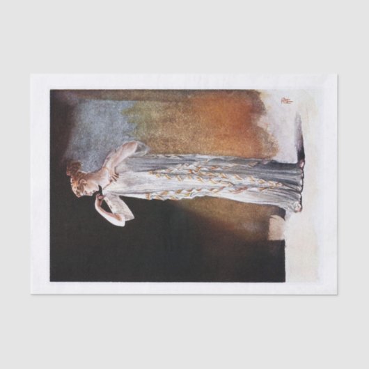 Ontkoppeling van de Griekse dame Tissuepapier (Voorkant)